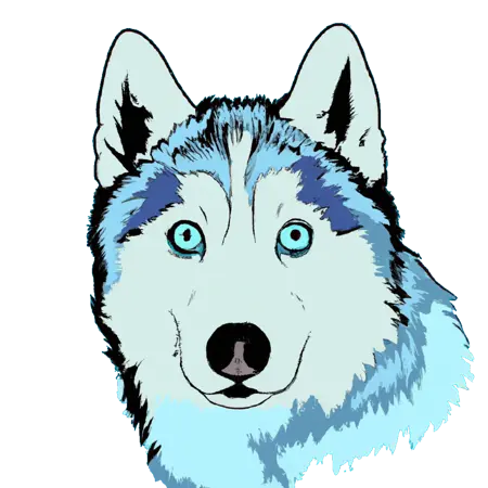 An ai generated husky